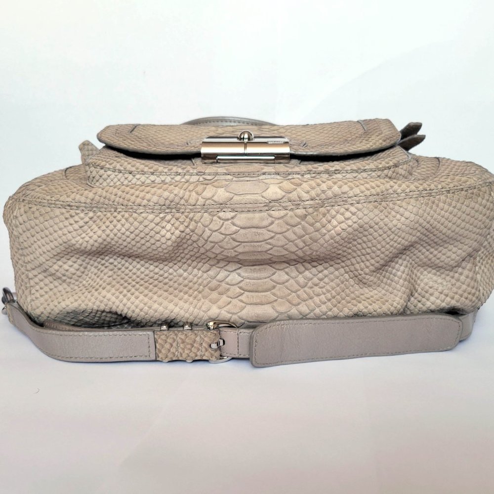 Coach Kristin Pinnacle Embossed Python Laila Roun… - image 8